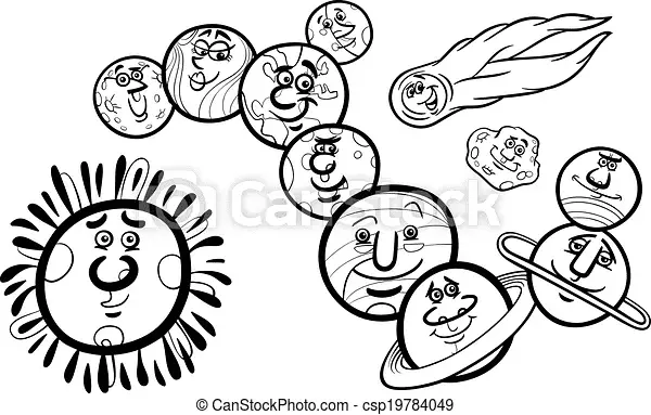 Del Sistema Solar Para Colorear 38