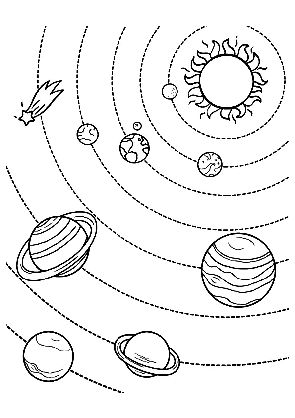 Del Sistema Solar Para Colorear 4