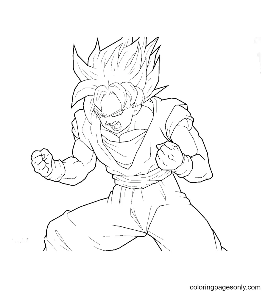 Son Goku Coloring Pages 17