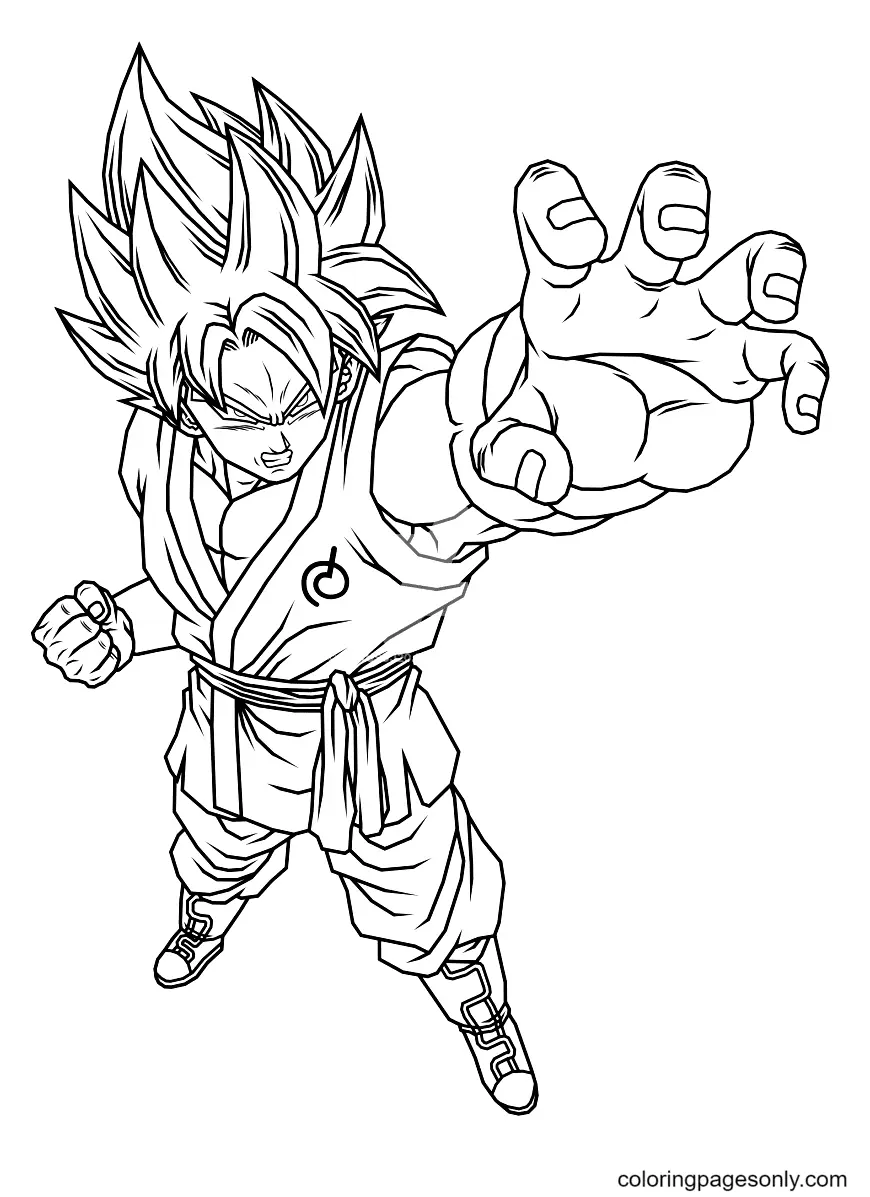 Son Goku Coloring Pages 20