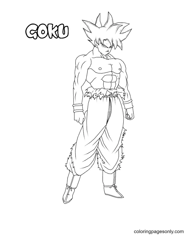 Son Goku Coloring Pages 3