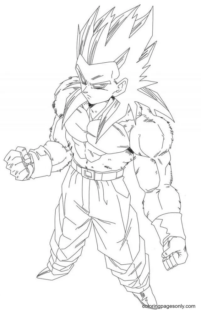 Son Goku Coloring Pages 30