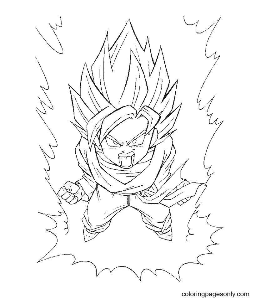 Son Goku Coloring Pages 37