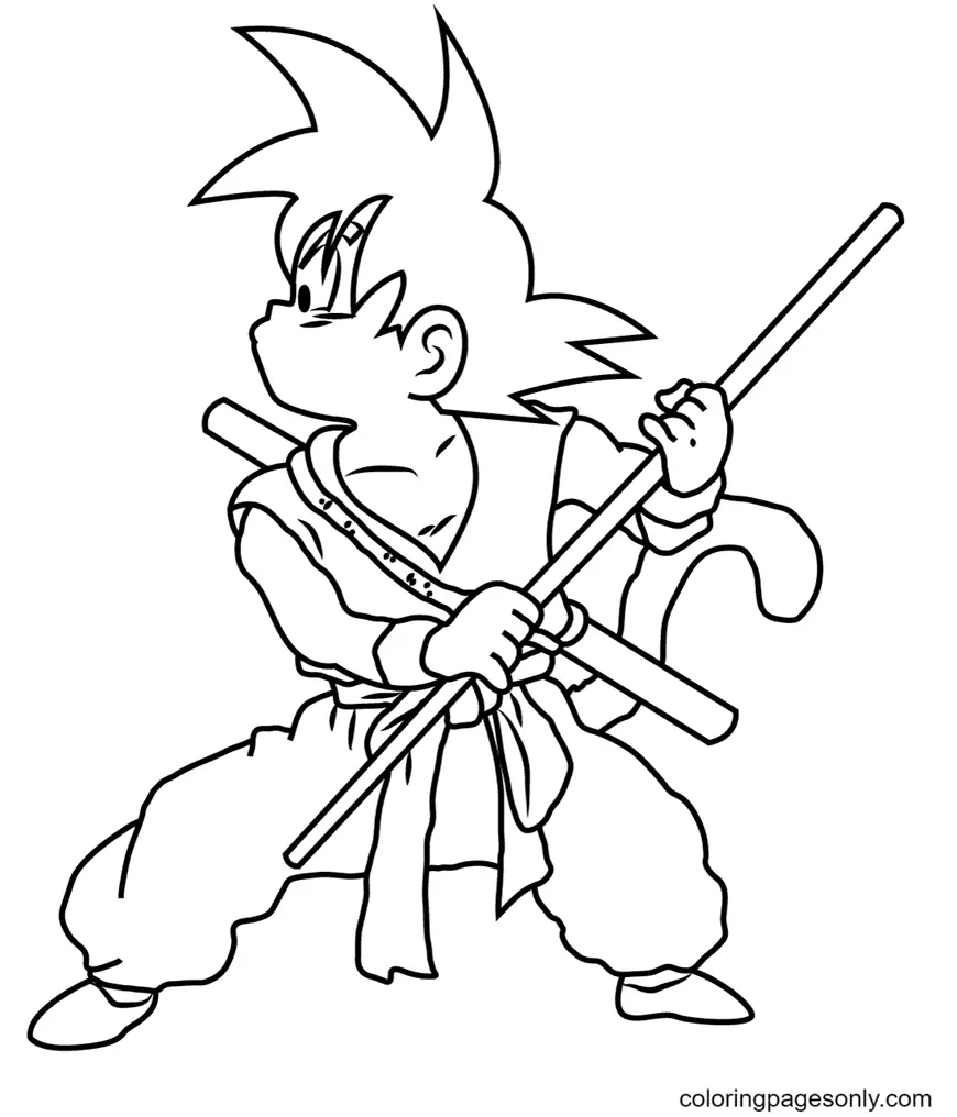 Son Goku Coloring Pages 39