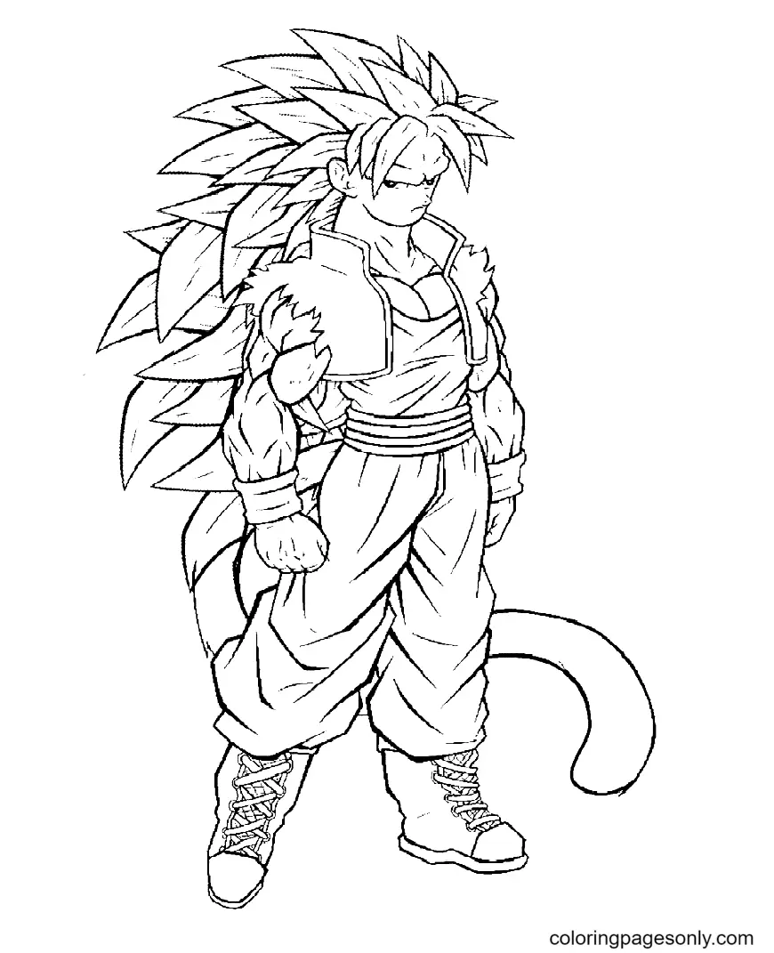 Son Goku Coloring Pages 41