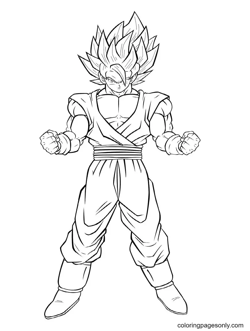 Son Goku Coloring Pages 43