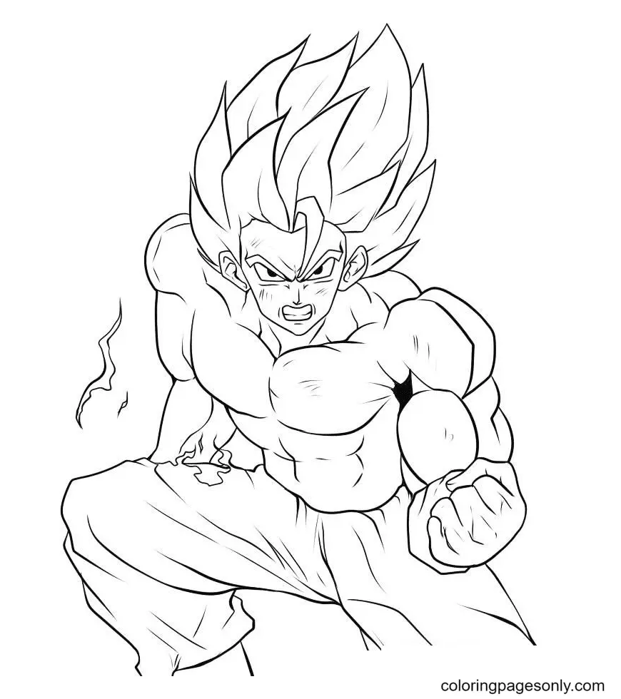 Son Goku Coloring Pages 47