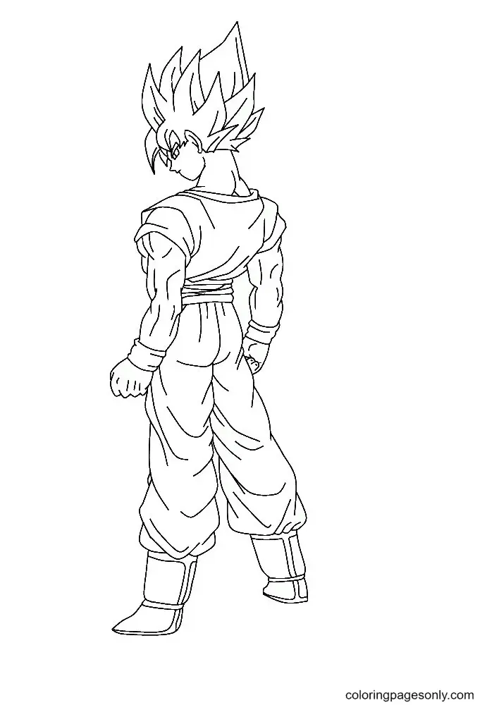 Son Goku Coloring Pages 48