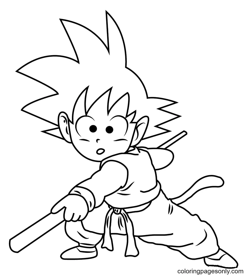 Son Goku Coloring Pages 5