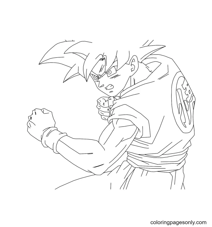 Son Goku Coloring Pages 52