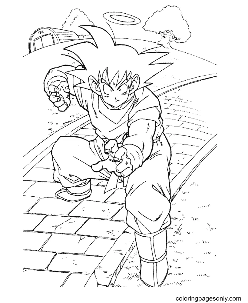 Son Goku Coloring Pages 57