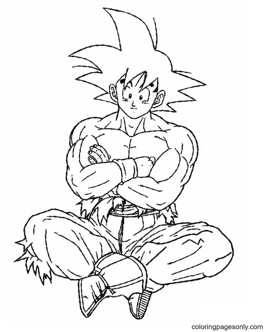 Son Goku Coloring Pages 61