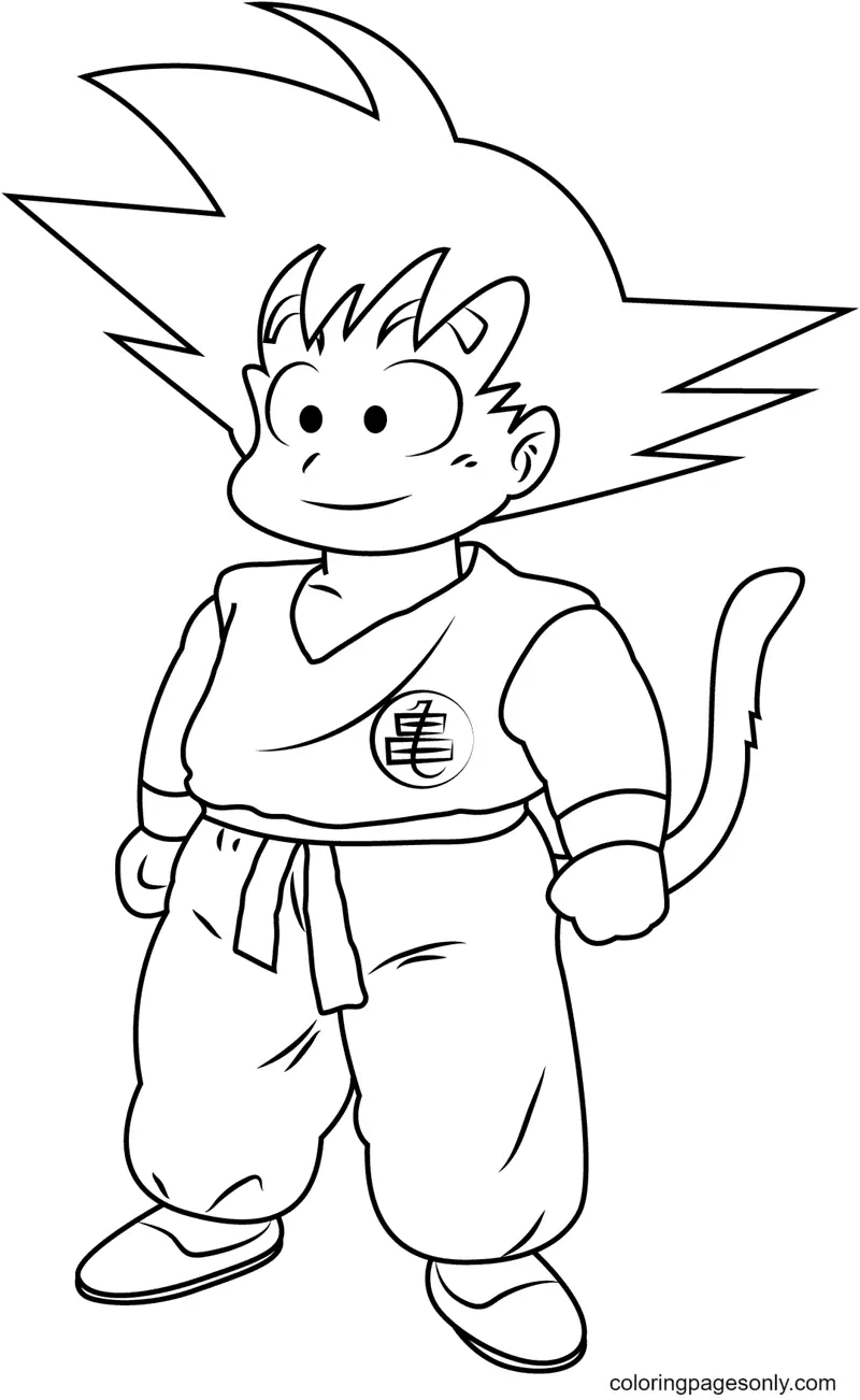 Son Goku Coloring Pages 9
