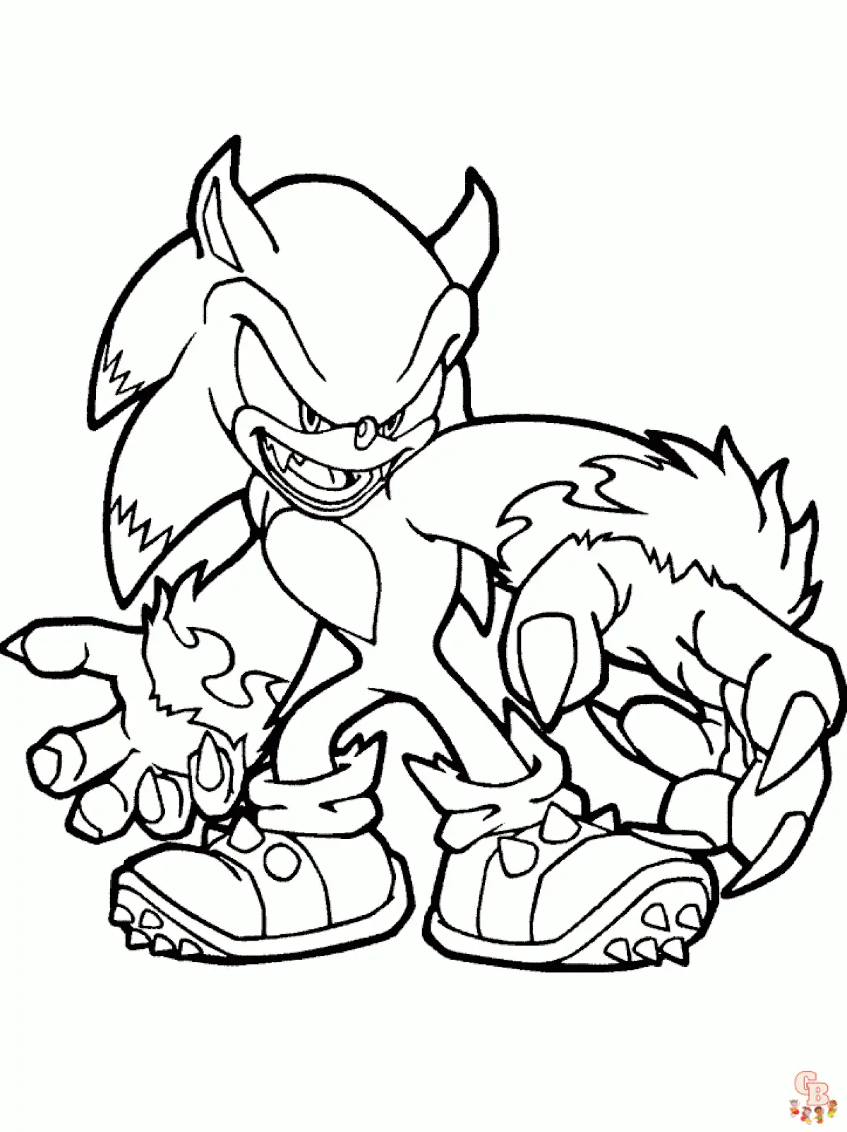 Sonic Navidad Para Colorear 14