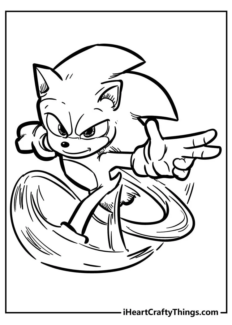 Sonic Navidad Para Colorear 15