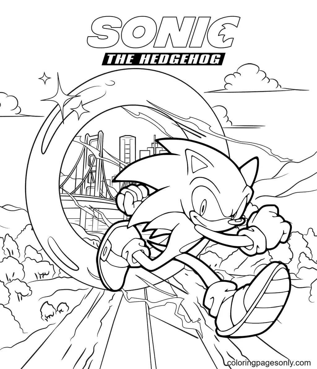 Sonic Coloring Pages 14