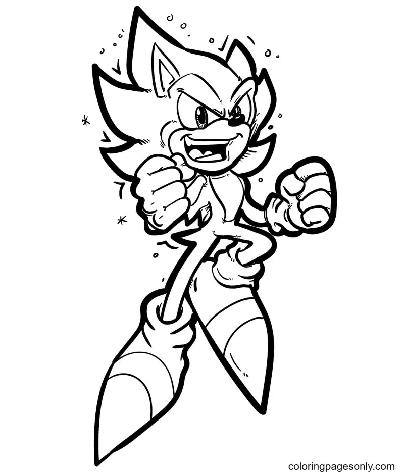 Sonic Coloring Pages 2