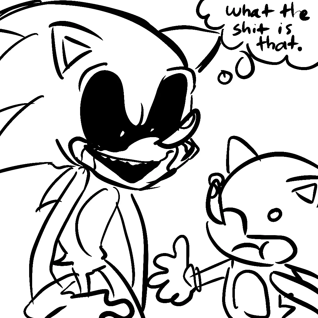 Sonic Exe Para Colorear 11