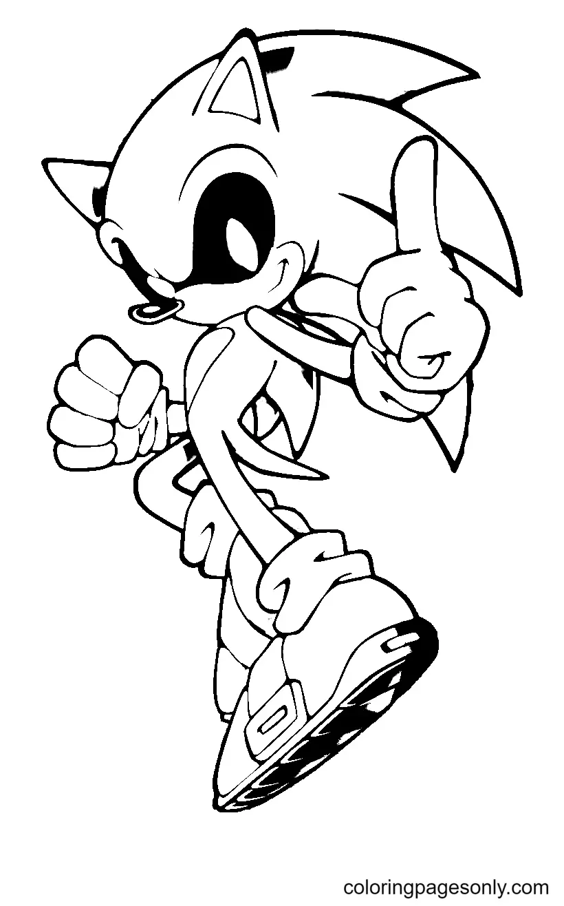 Sonic Exe Para Colorear 15