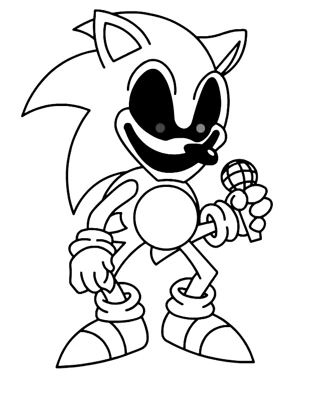 Sonic Exe Para Colorear 24