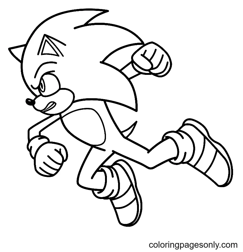 Sonic The Hedgehog 2 Para Colorear 1