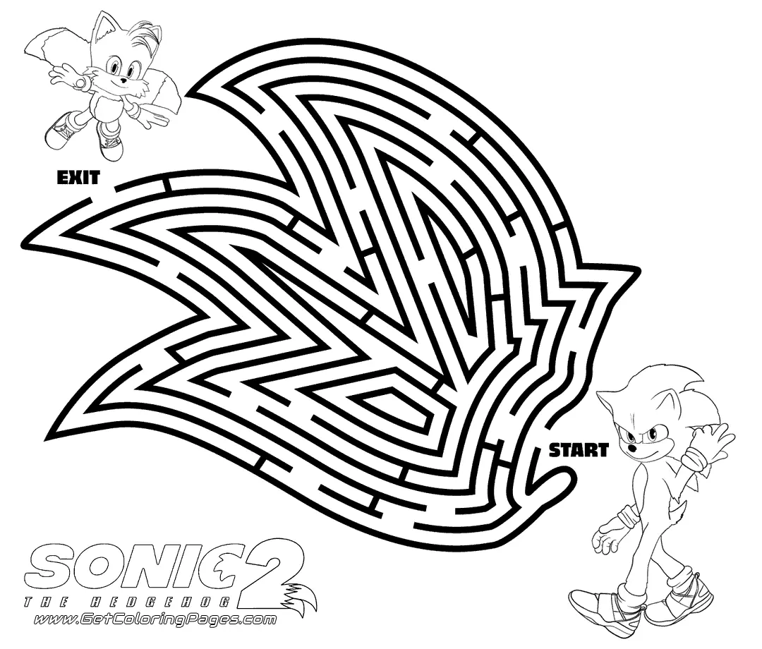 Sonic The Hedgehog 2 Para Colorear 27