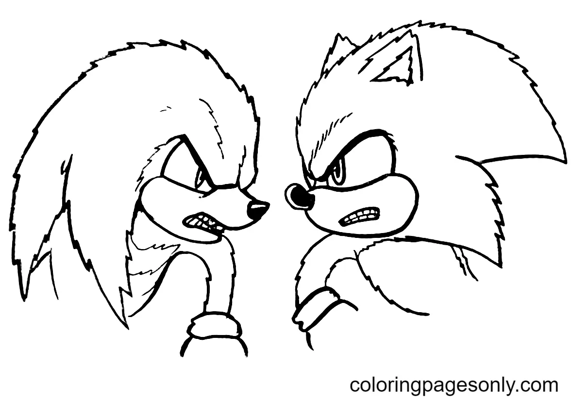 Sonic The Hedgehog 2 Para Colorear 35