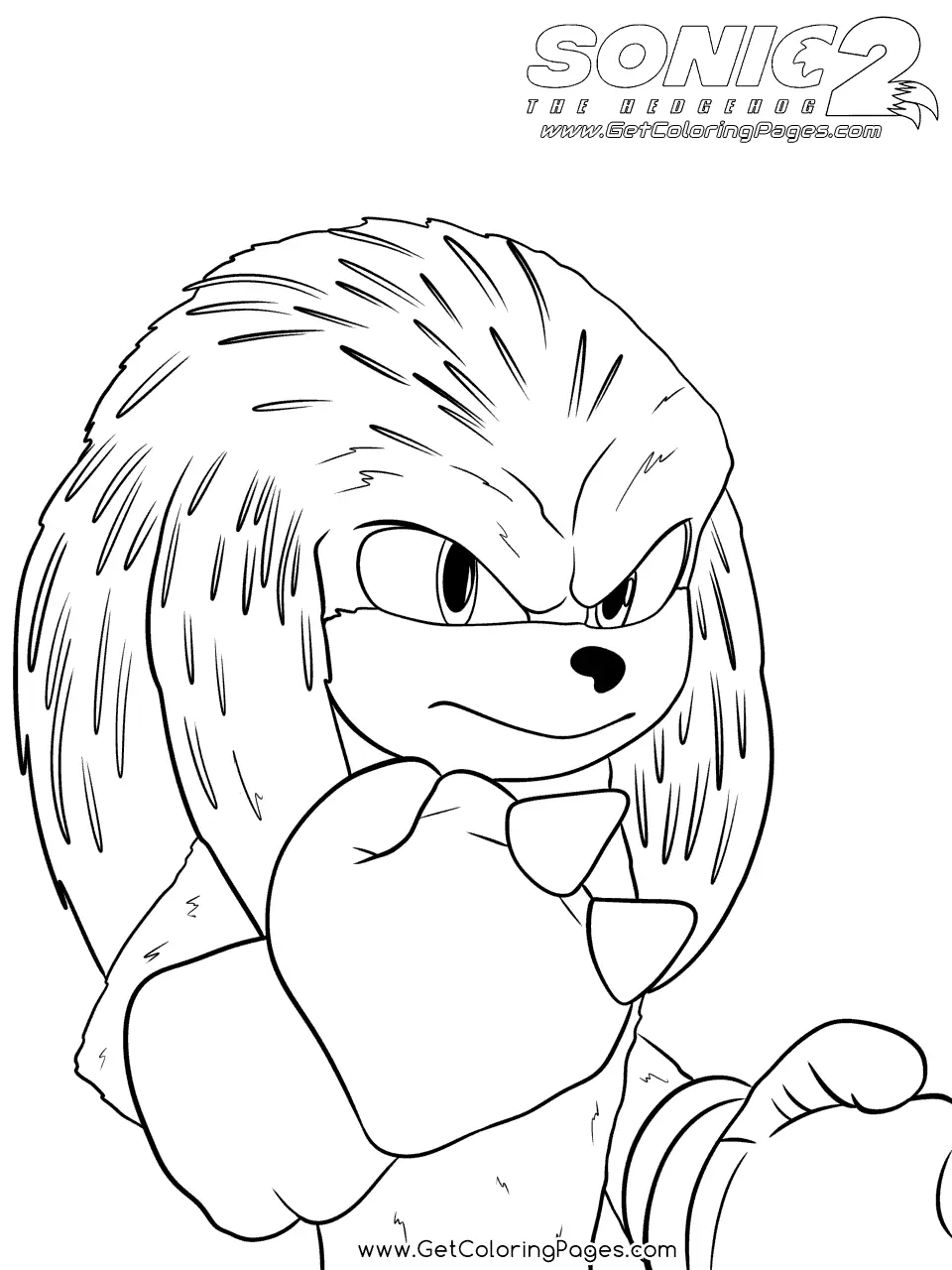 Sonic The Hedgehog 2 Para Colorear 36