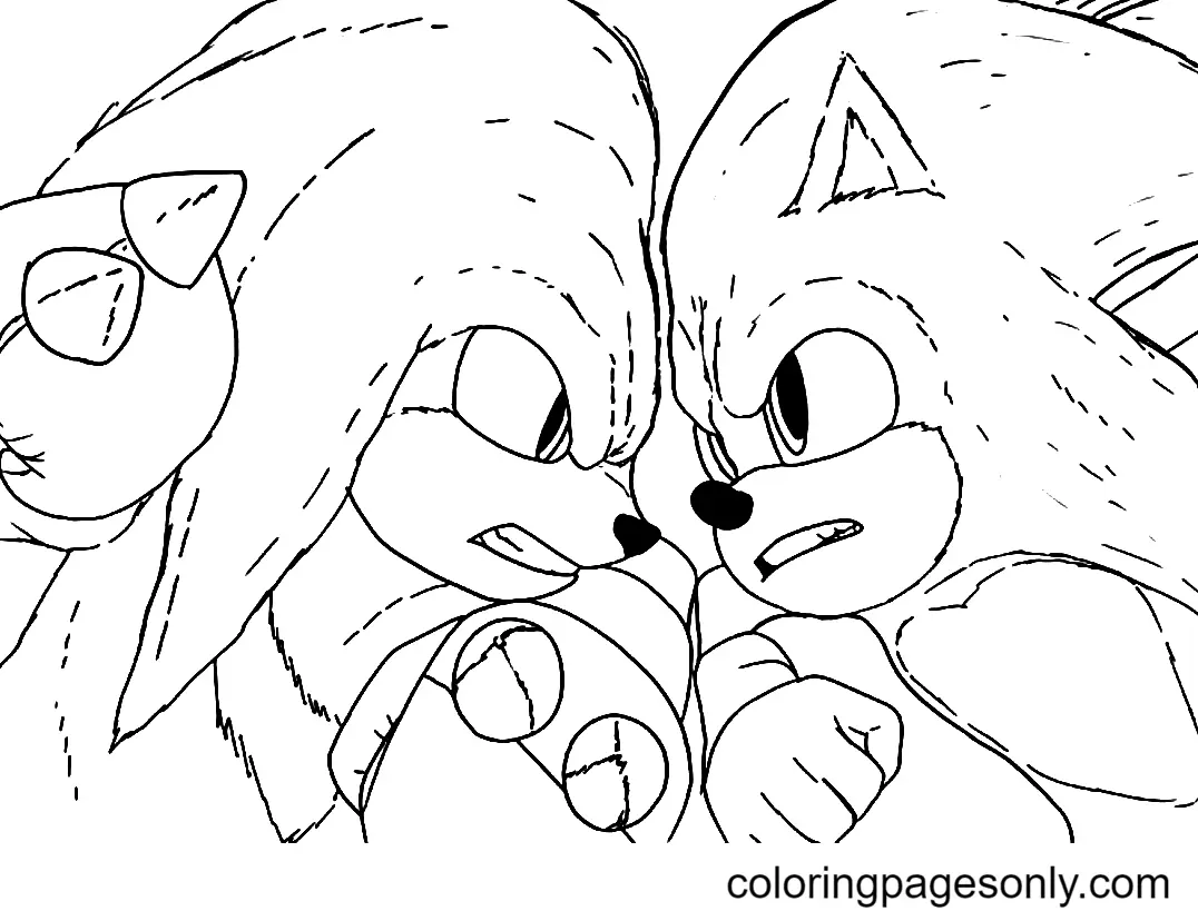Sonic The Hedgehog 2 Para Colorear 5