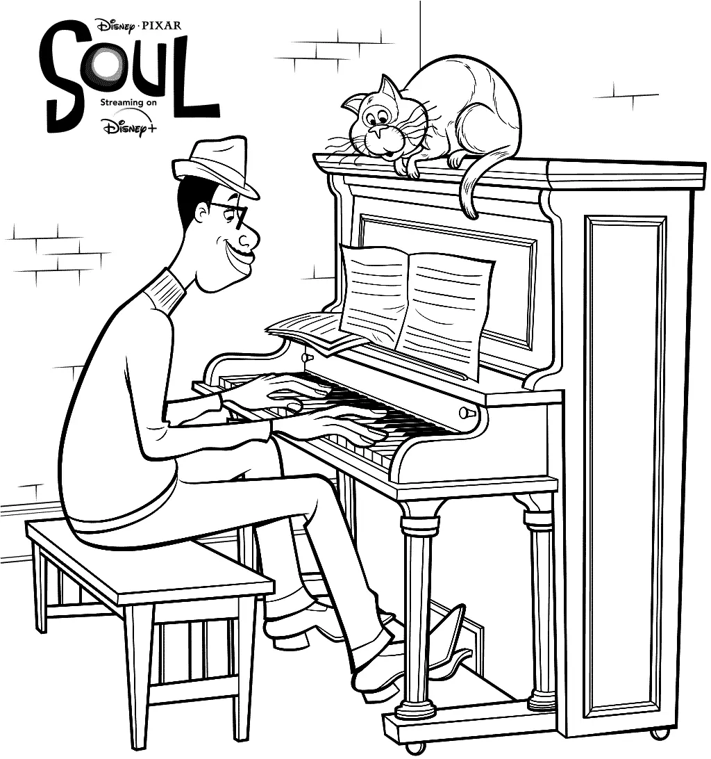 Desenhos de Soul Para Colorir 1