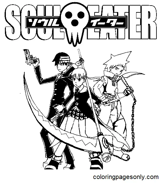 Soul Eater Para Colorear 14