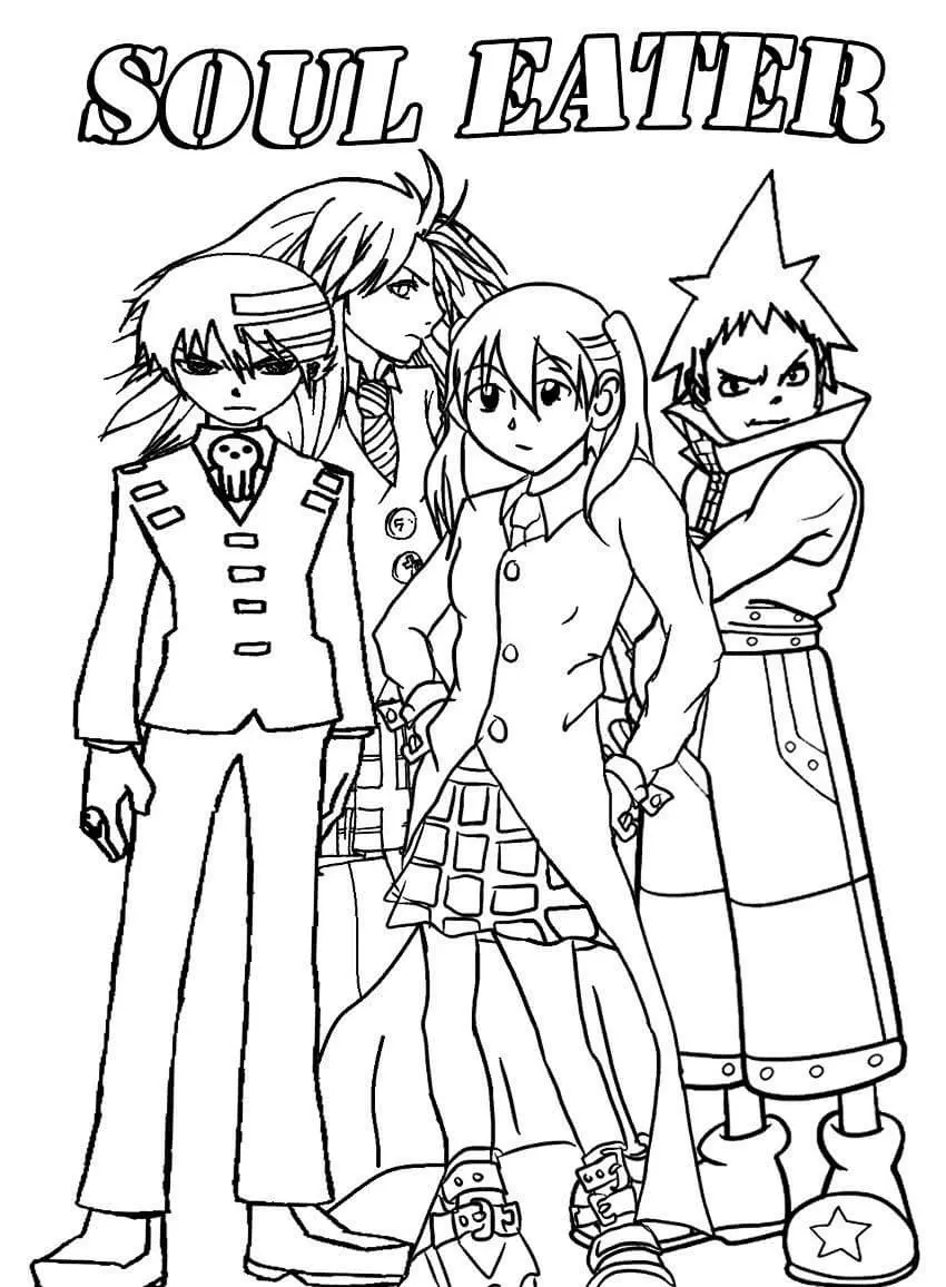 Soul Eater Para Colorear 16