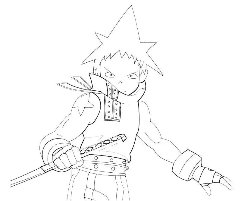 Soul Eater Para Colorear 18