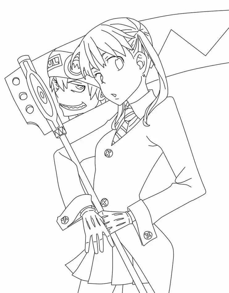 Soul Eater Para Colorear 2