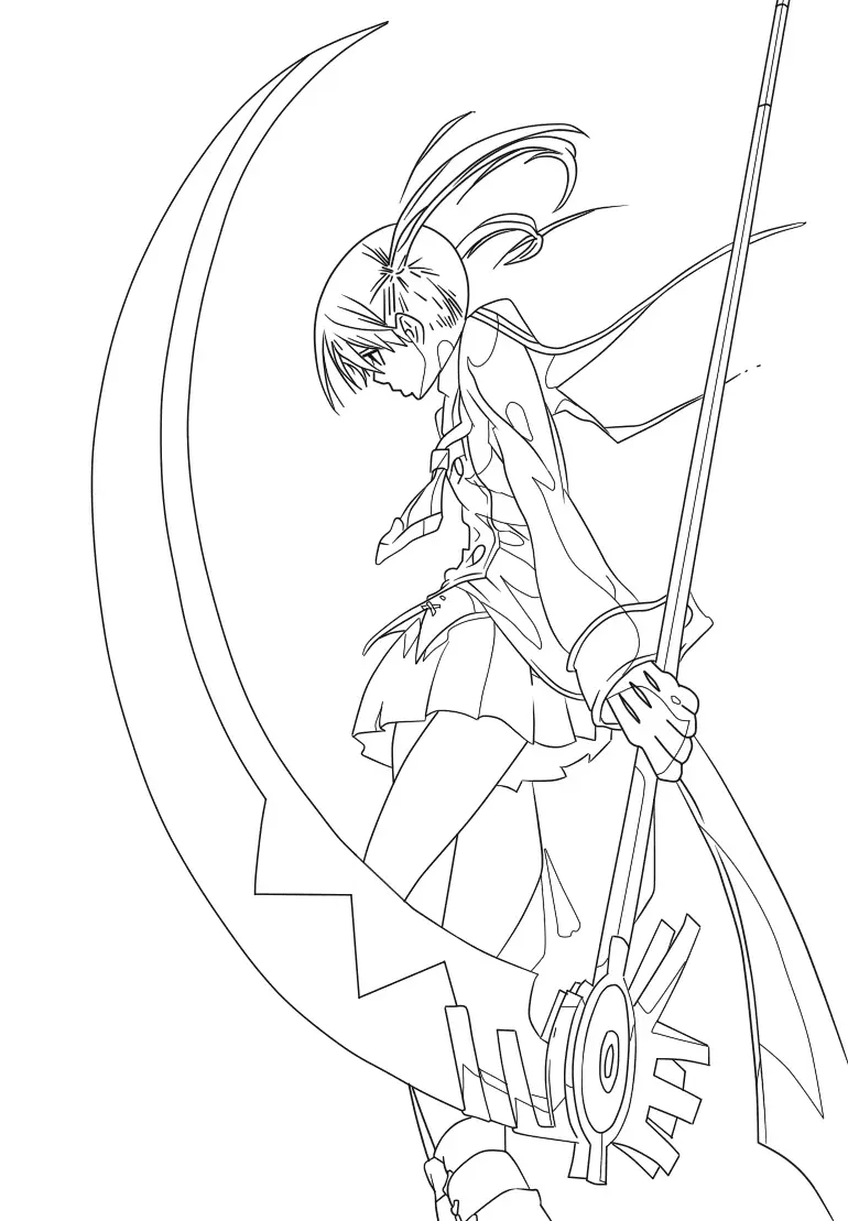 Soul Eater Para Colorear 3
