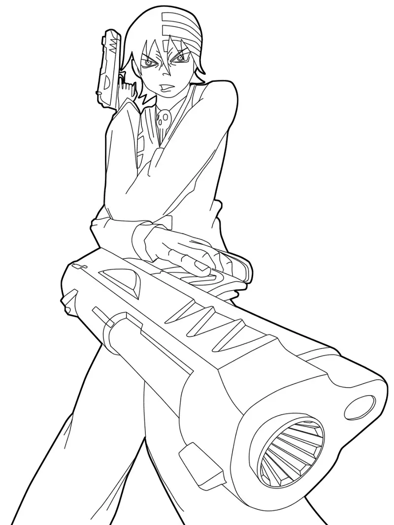Soul Eater Para Colorear 49