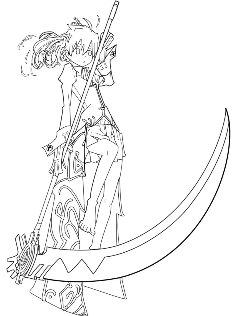 Soul Eater Para Colorear 9