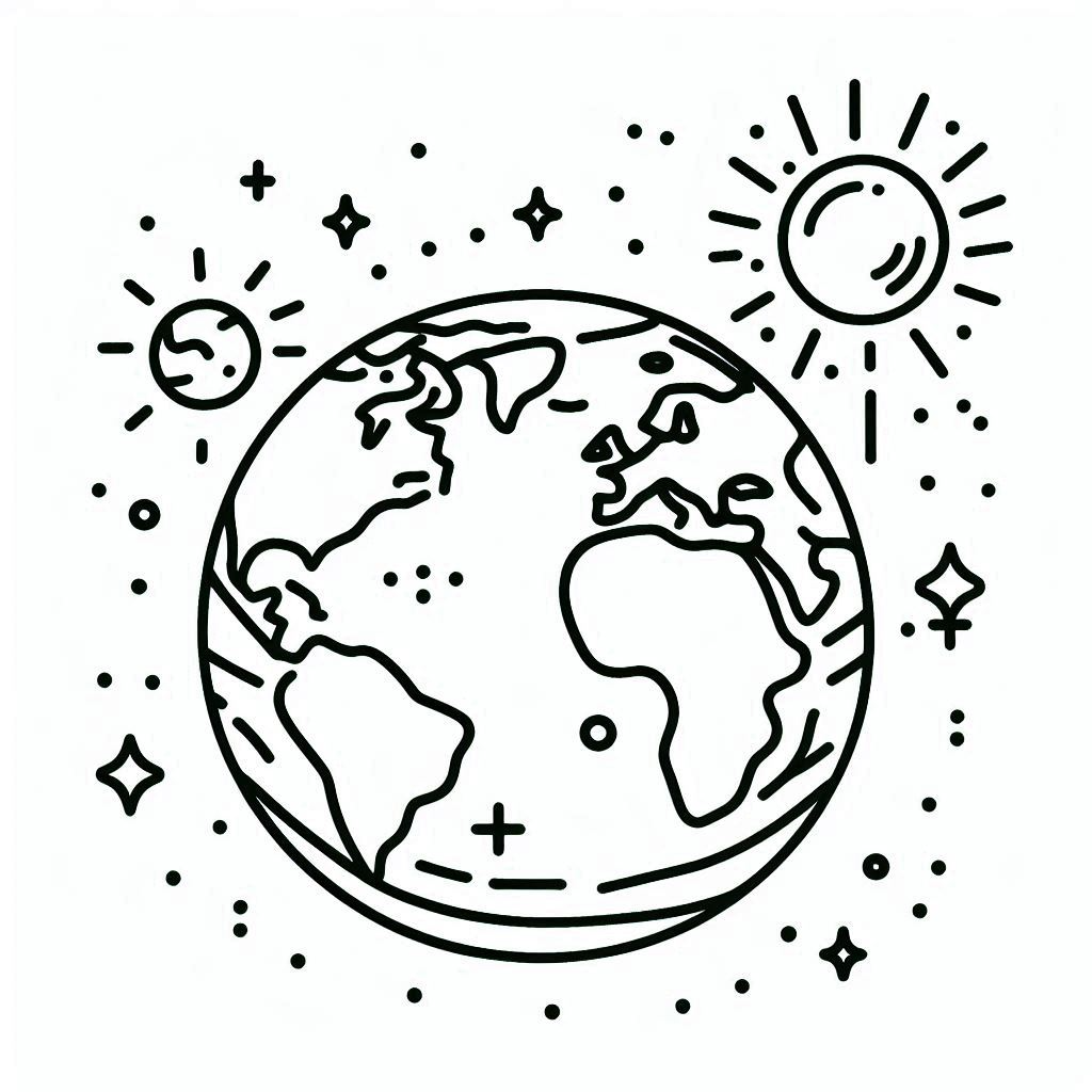 Space Coloring Pages 10