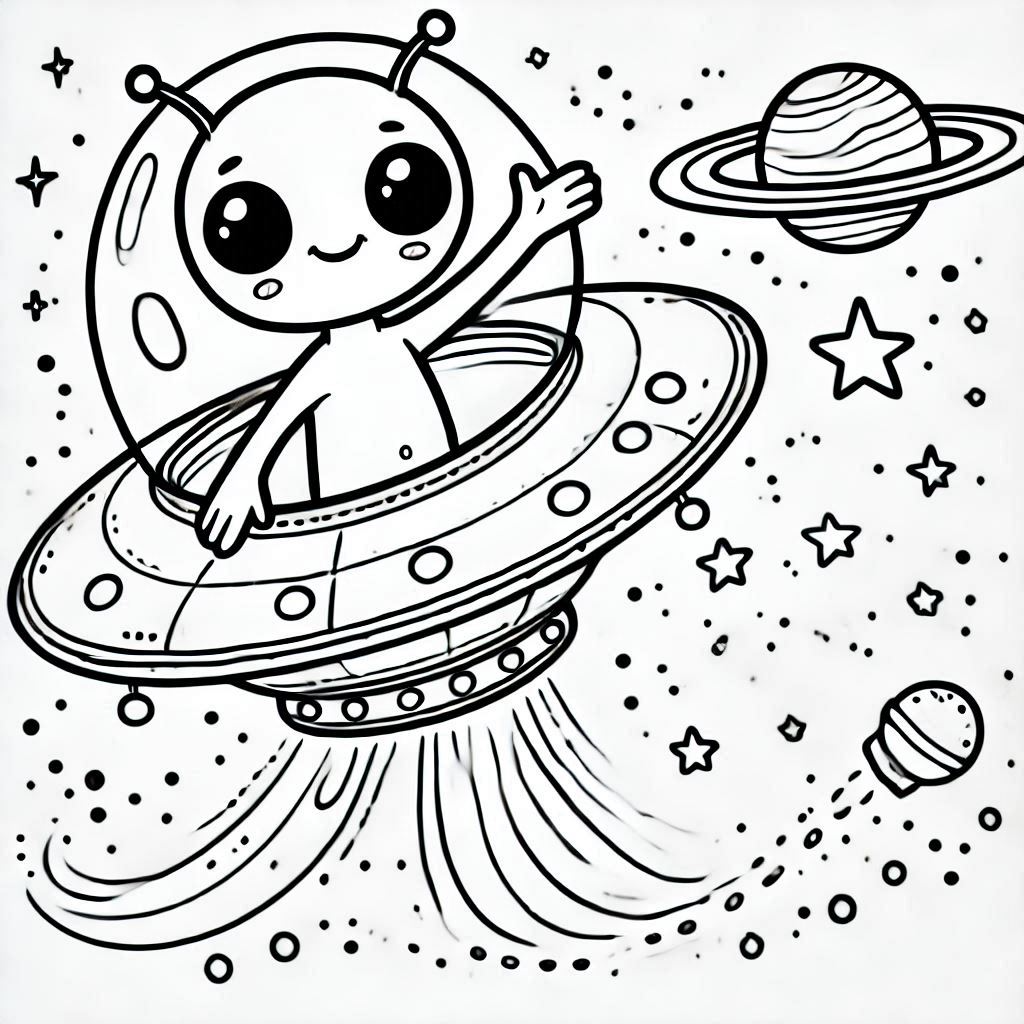 Space Coloring Pages 11