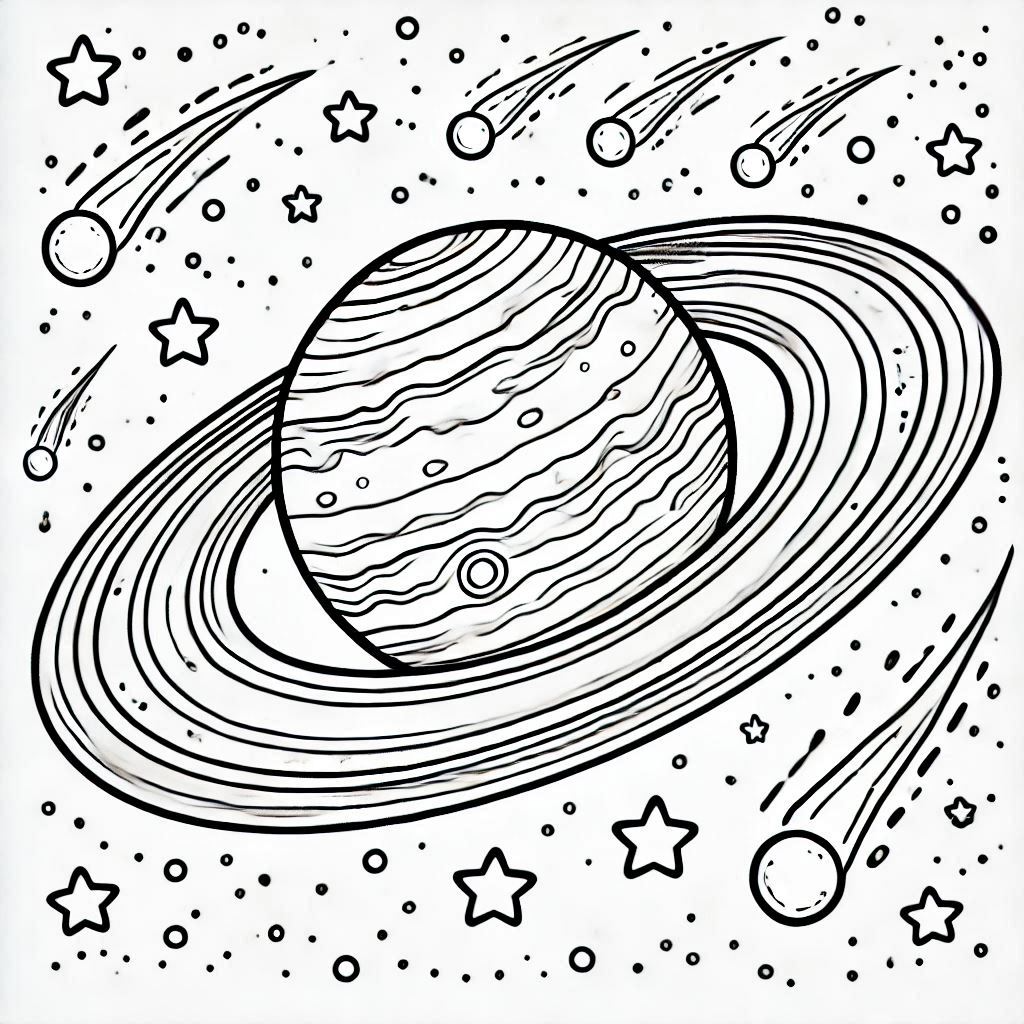Space Coloring Pages 14