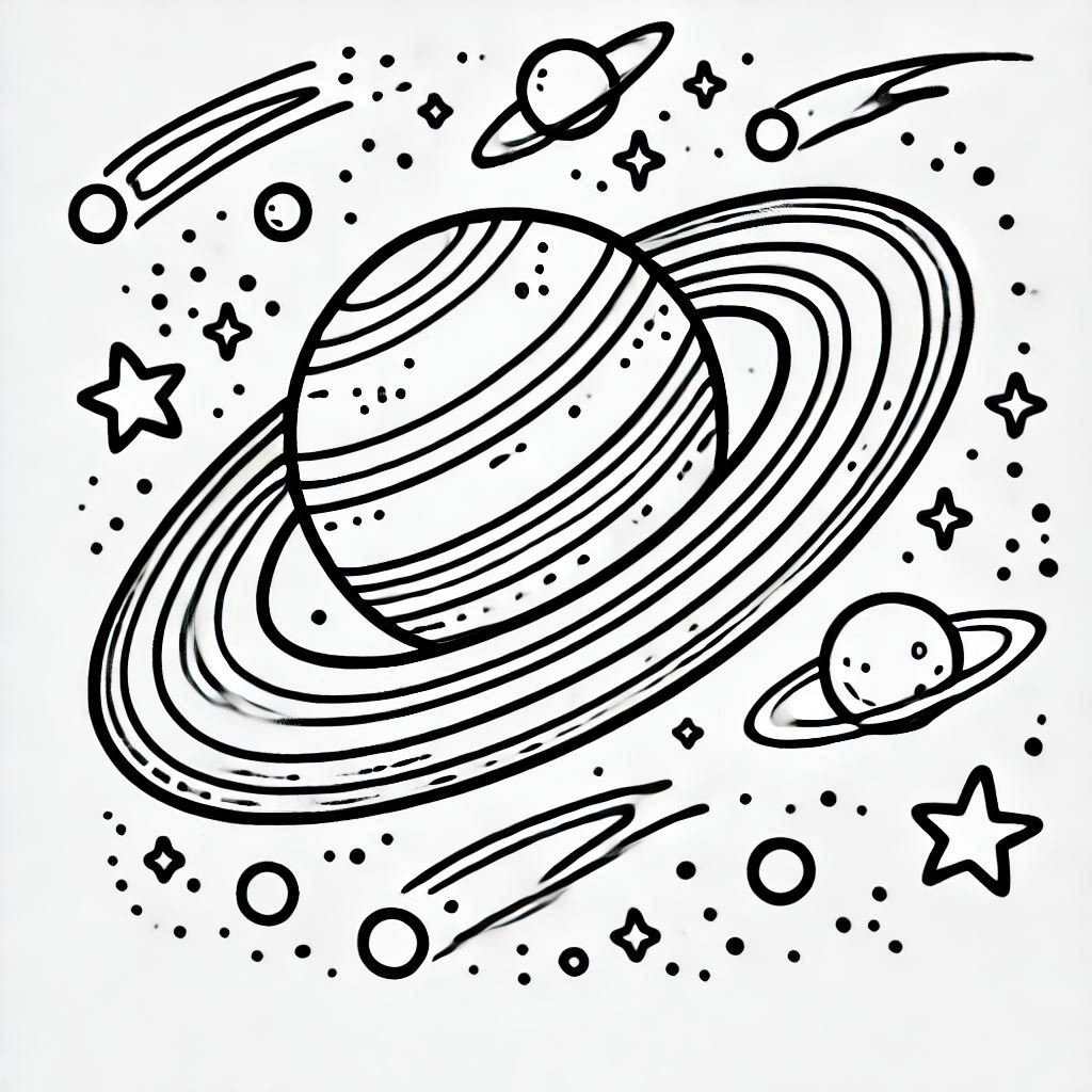 Space Coloring Pages 17