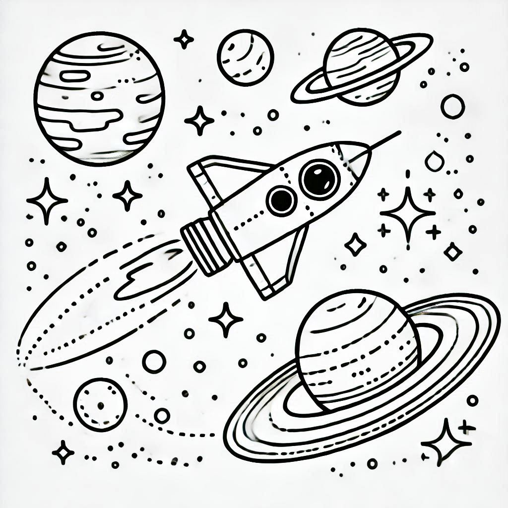 Space Coloring Pages 21