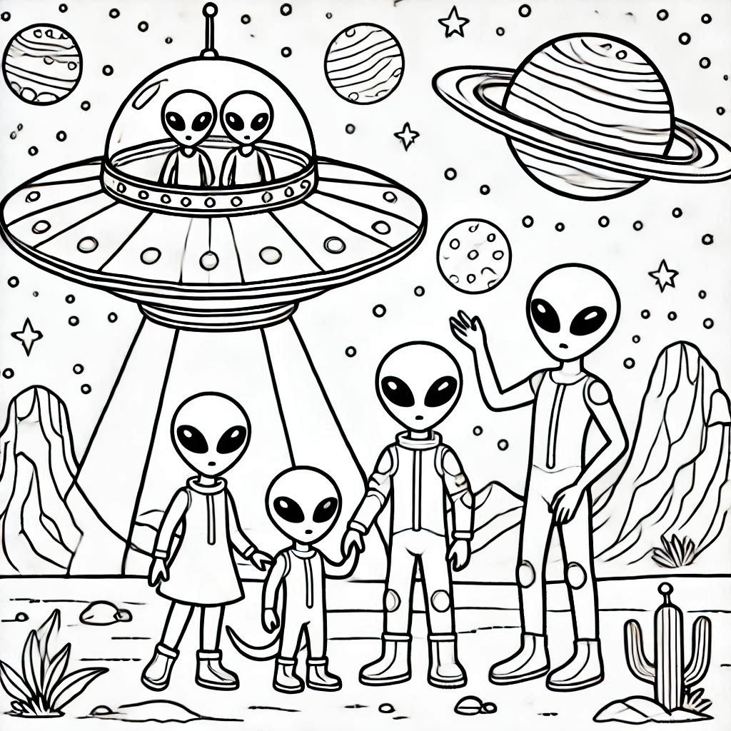 Space Coloring Pages 24