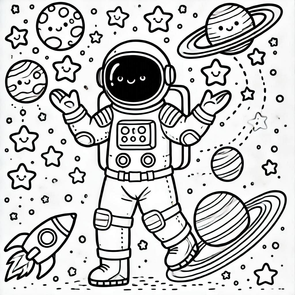 Space Coloring Pages 27