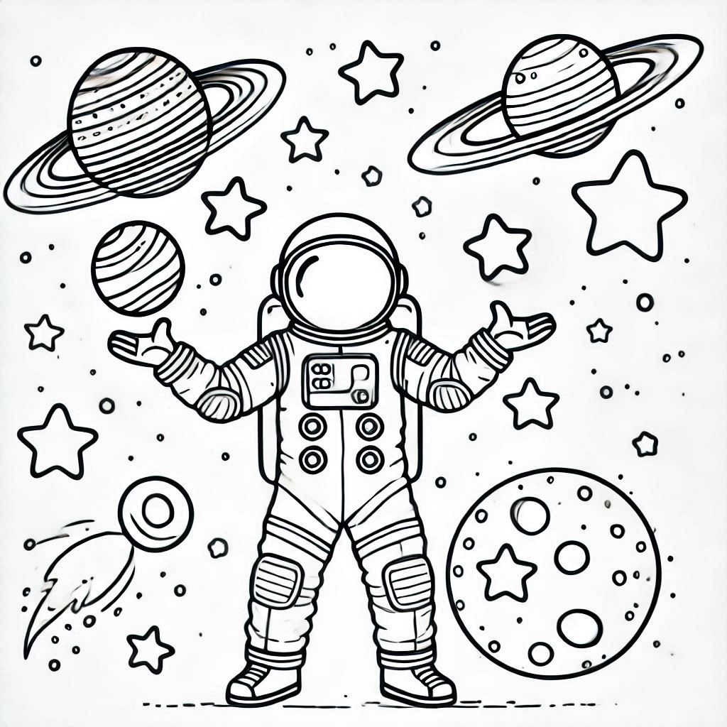 Space Coloring Pages 28