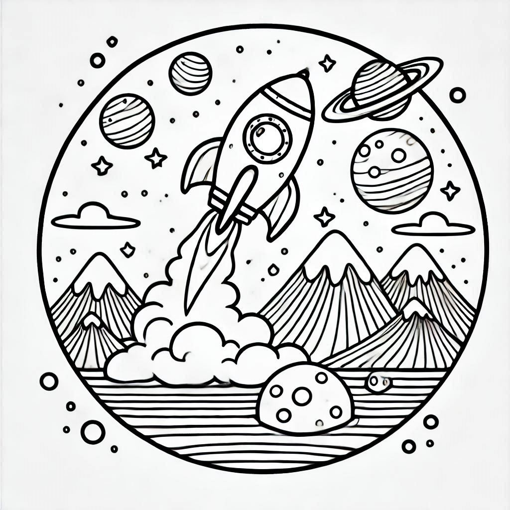 Space Coloring Pages 35
