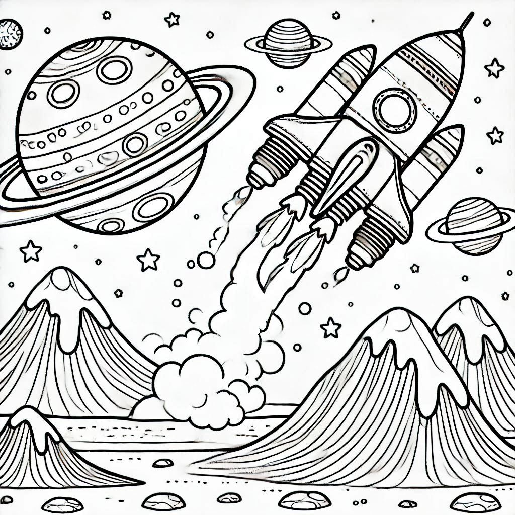 Space Coloring Pages 36