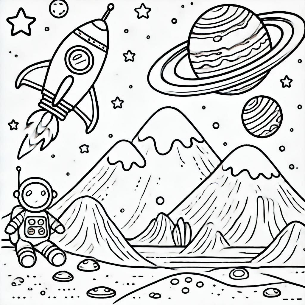 Space Coloring Pages 38