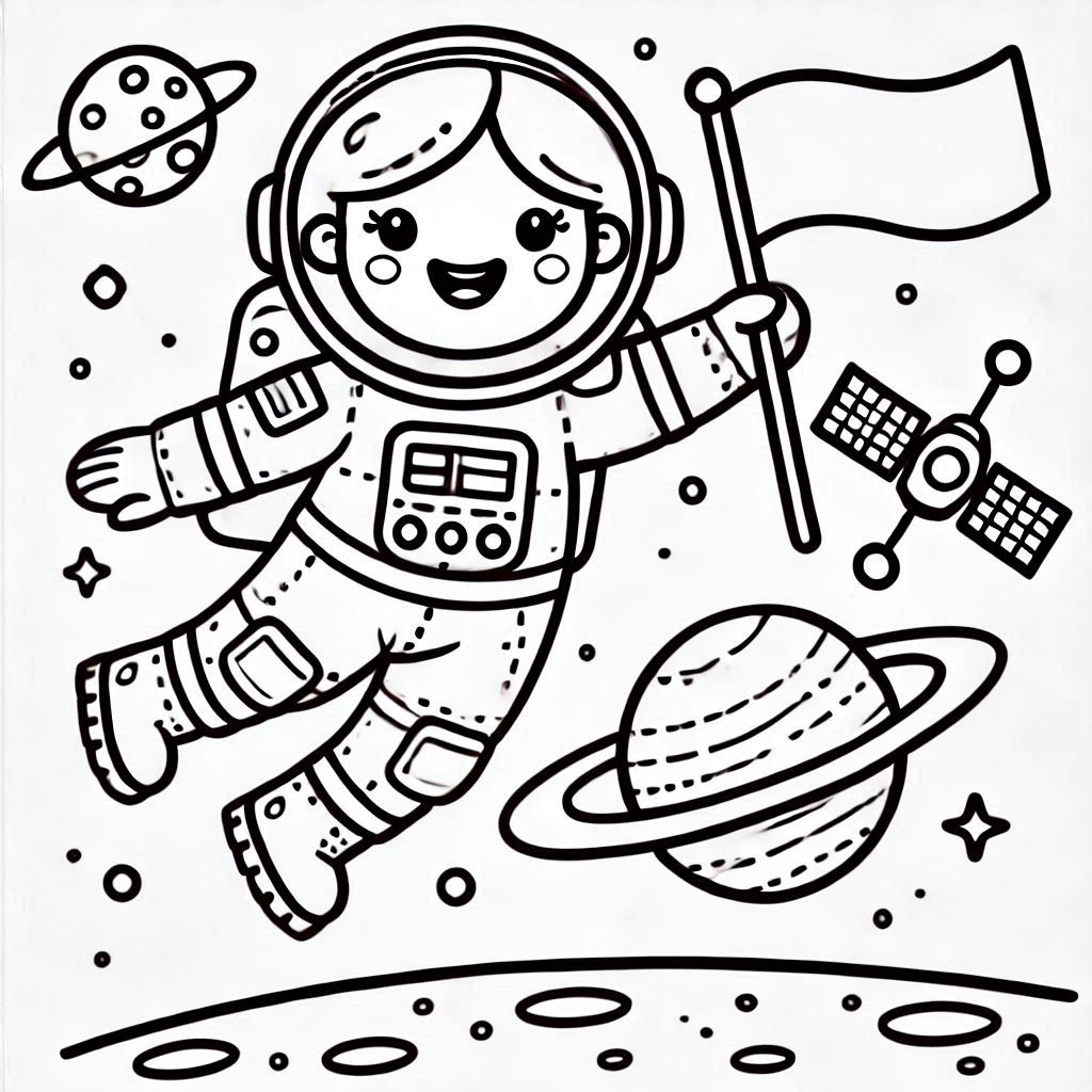Space Coloring Pages 5