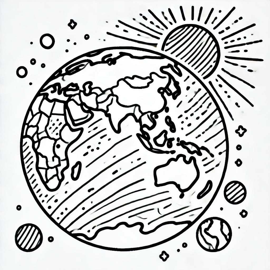 Space Coloring Pages 9
